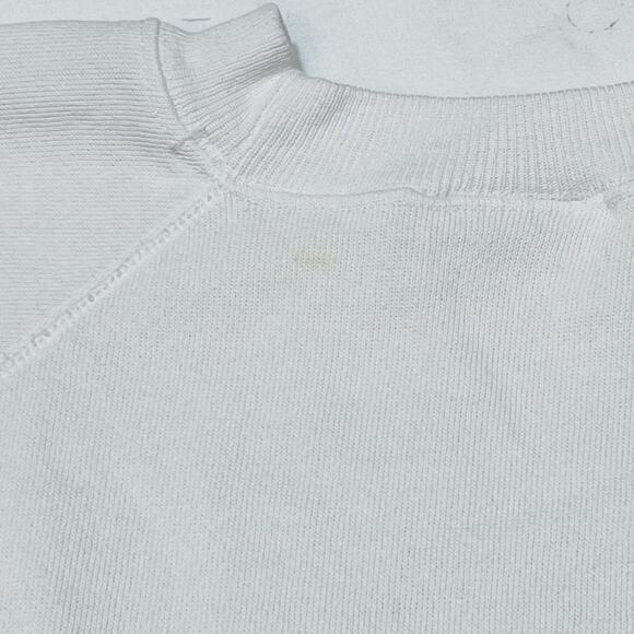 Vintage LA Gear City Logo Sweater Pullover Medium White 80s Crewneck Sweatshirt - Picture 7 of 7